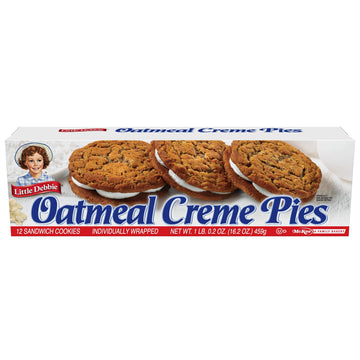 Little Debbie Oatmeal Creme Pies 12 Count Box (2 Boxes) 16.2 Oz