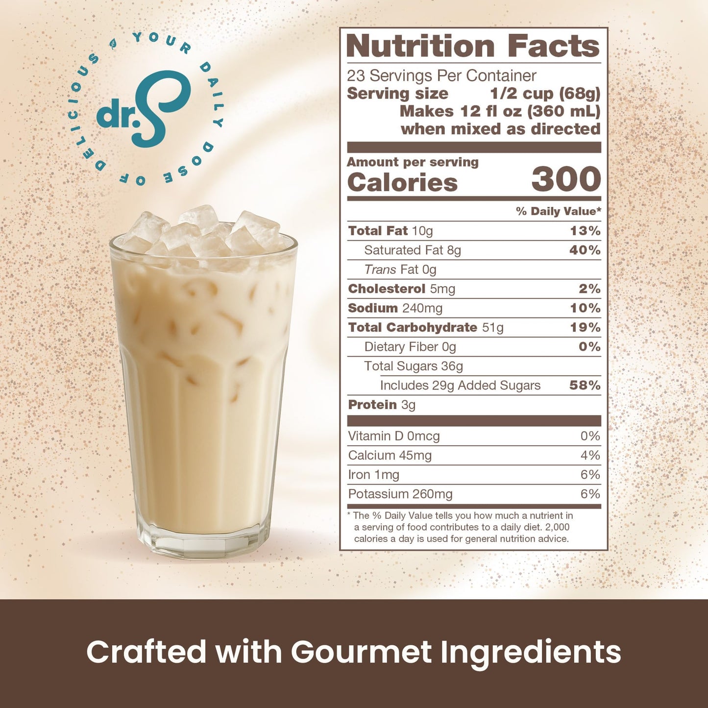 Dr. Smoothie Café Essentials Cream Base - No Artificial Colors or Sweeteners - Shelf Stable - 3.5 lb Bag (30 Servings)