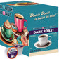 Double Donut Coffee Dark Roast Coffee Pods, Extra Bold Blend, Compatible with Keurig, 20 Count
