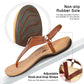 Athlefit Women'S Comfortable Orthopedic Sandals Thong Dressy T-Strap Orthotic Casual Summer Arch Support Brown Sandals Size 8