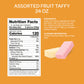 Assorted Taffy Candy - 1.5 Pound Bulk Pack (About 130 Count) - Fruit And Berry Flavors