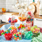 Sarah s Candy Factory Sanded Lemon Drops Old Fashioned Hard Candy (Gluten Free) in Jar, 6 Lbs