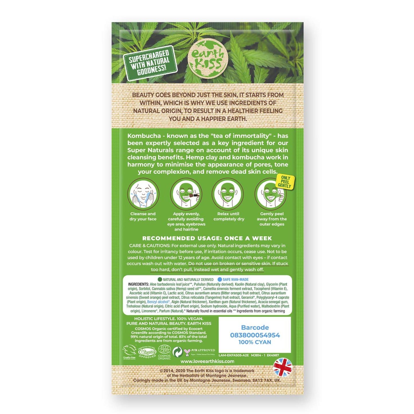 MASK KOMBUCHA HEMP