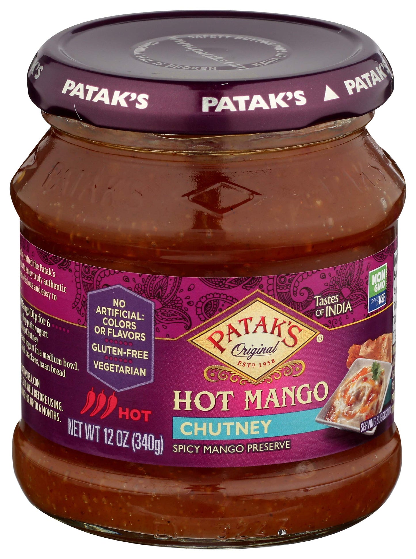 Pataks Chutney Mango Hot