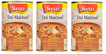 Swad Ready To Eat Dal Makhani Instant Mix Vegetarian Heat & Eat With No Added Preservative - 450 Grams (Pack Of 3)