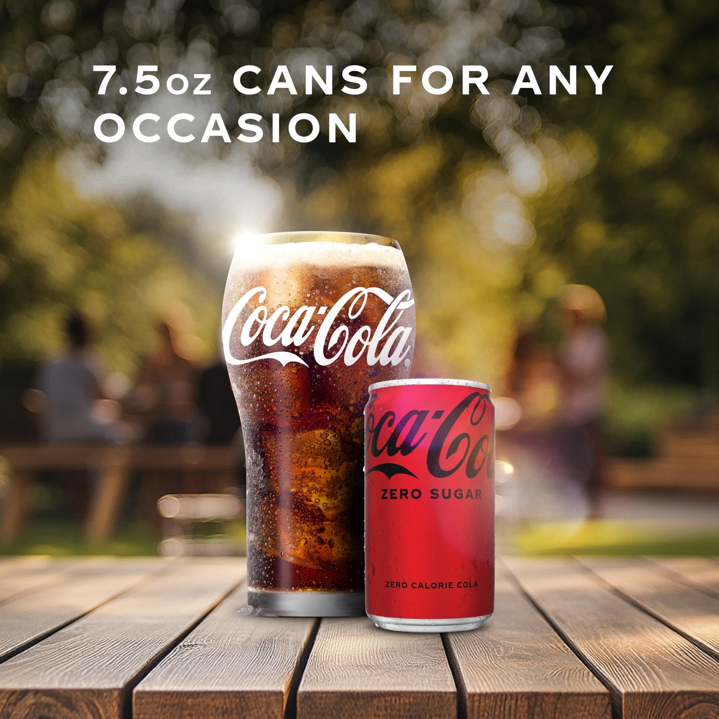 Coke Zero Mini-Can 7.5 fl oz, 6 Pack - Refreshing Zero Sugar Beverage, Compact Size
