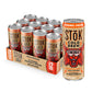 SToK Cold Brew Energy Caramel Cream  Energy Coffee Beverage with 195mg Caffeine to Help Support Focus  Canned Coffee with B-Vitamins  Guarana and Ginseng  11 fl oz  12pk