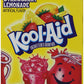 Kool-Aid Unsweetened Strawberry Lemonade Powdered Drink Mix, Caffeine Free, 192 Packets, 0.19 Ounce Each