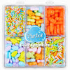 Easter Sprinkles Edible,130g/4.6oz Pastel Sprinkles for Cake Decorating with Easter Egg Carrot Bunny Jimmies and Nonpareils in 5