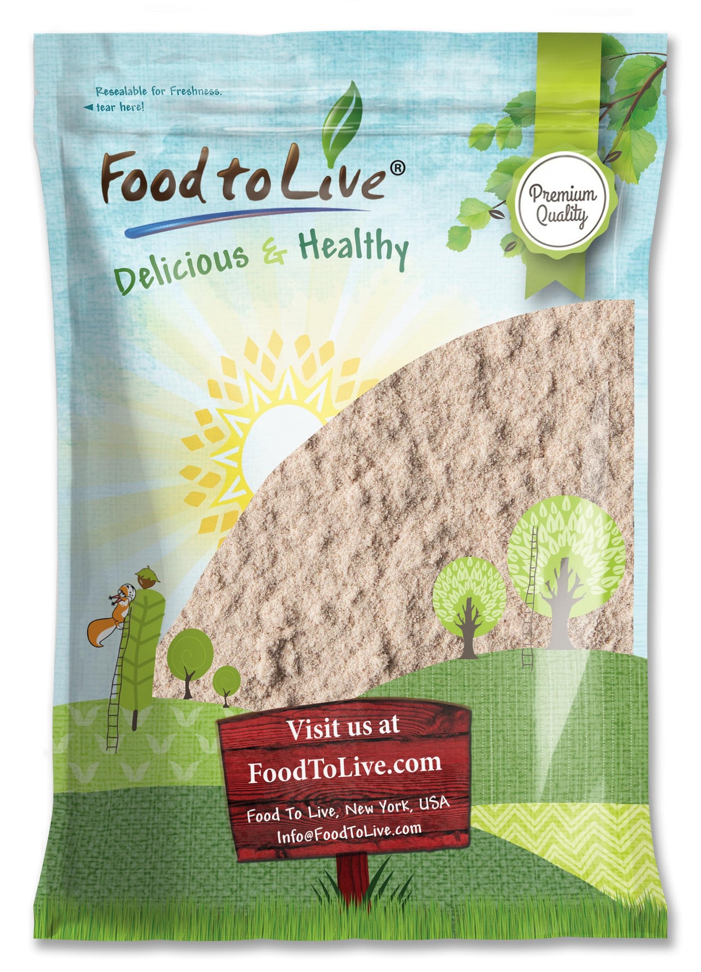 Food to Live Organic Tigernut Flour, 7 Pounds - Nut-Free, High Fiber, Low Carb, Ideal for Baking and Smoothies, Keto and Vegan F