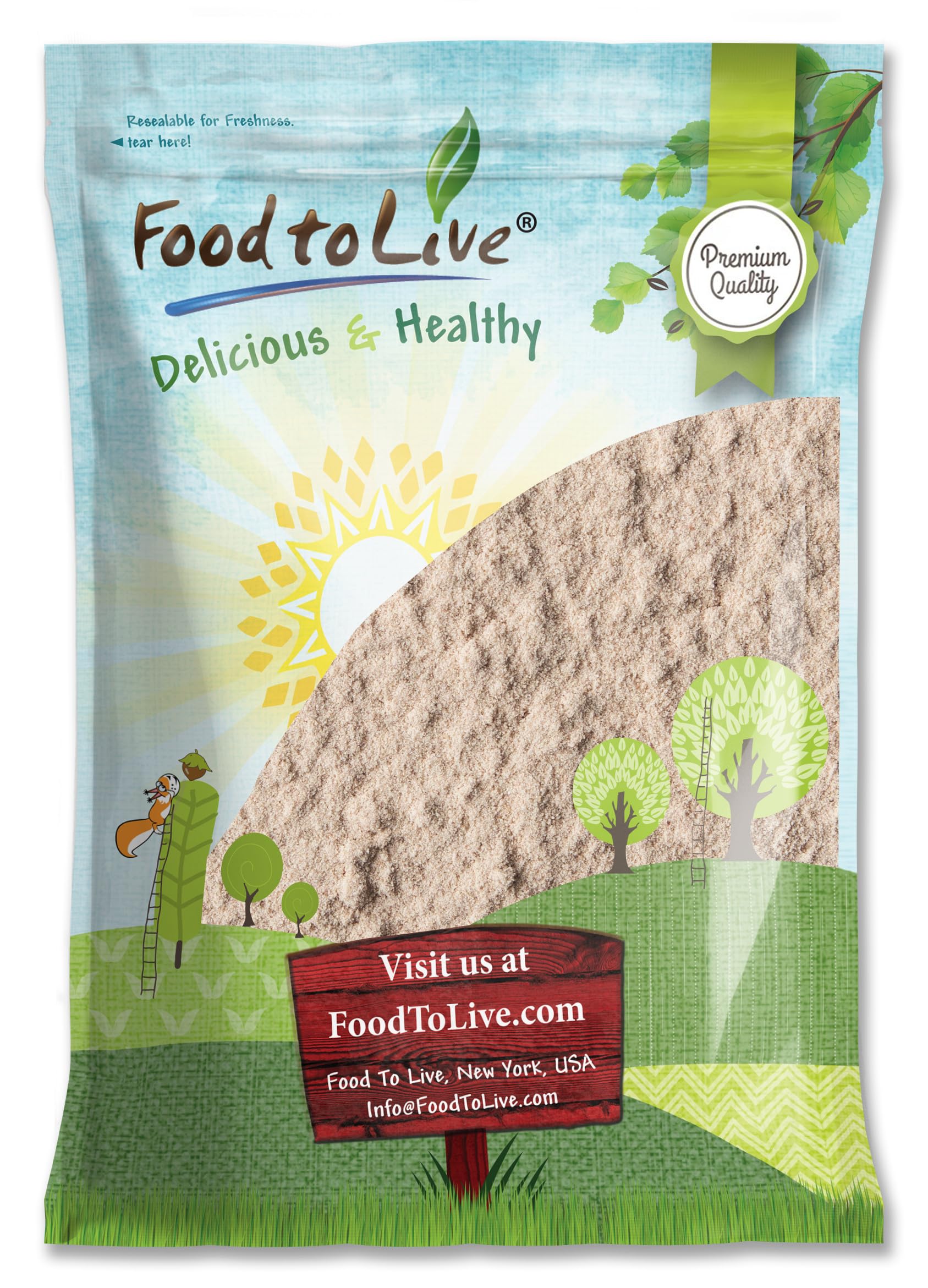 Food to Live Organic Tigernut Flour, 7 Pounds - Nut-Free, High Fiber, Low Carb, Ideal for Baking and Smoothies, Keto and Vegan F