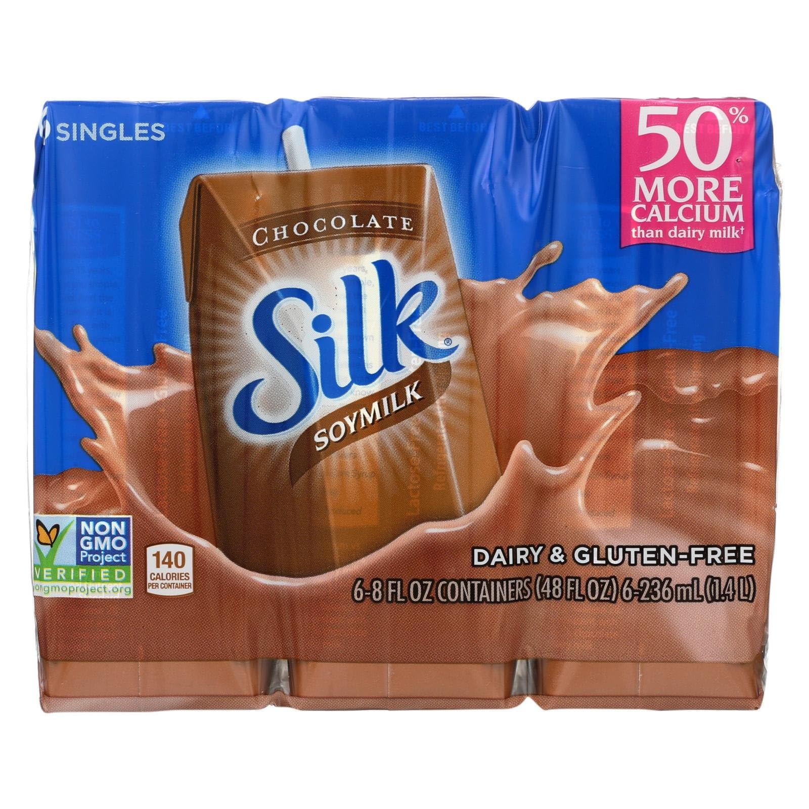 Silk Soymilk Chocolate 6-Pack, 8 Fl Oz Each, Model S-PL-7738