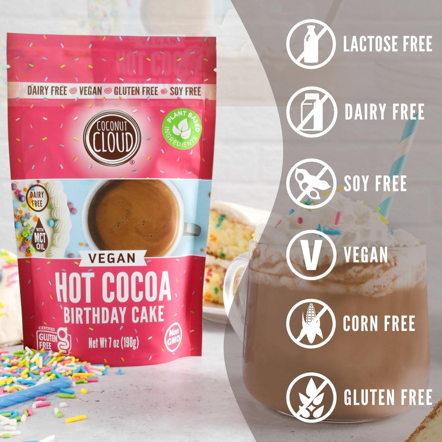 Coconut Cloud: Dairy-Free Instant Hot Cocoa Mix | Vegan, Natural, Delicious, Creamy Chocolate (Made In Colorado From Premium Coc