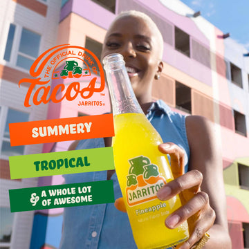 Jarritos Pineapple Soda, 24 Pack Of 17.7 Oz Bottles (524Ml), Authentic Mexican Soft Drink, Tropical Pineapple Flavor