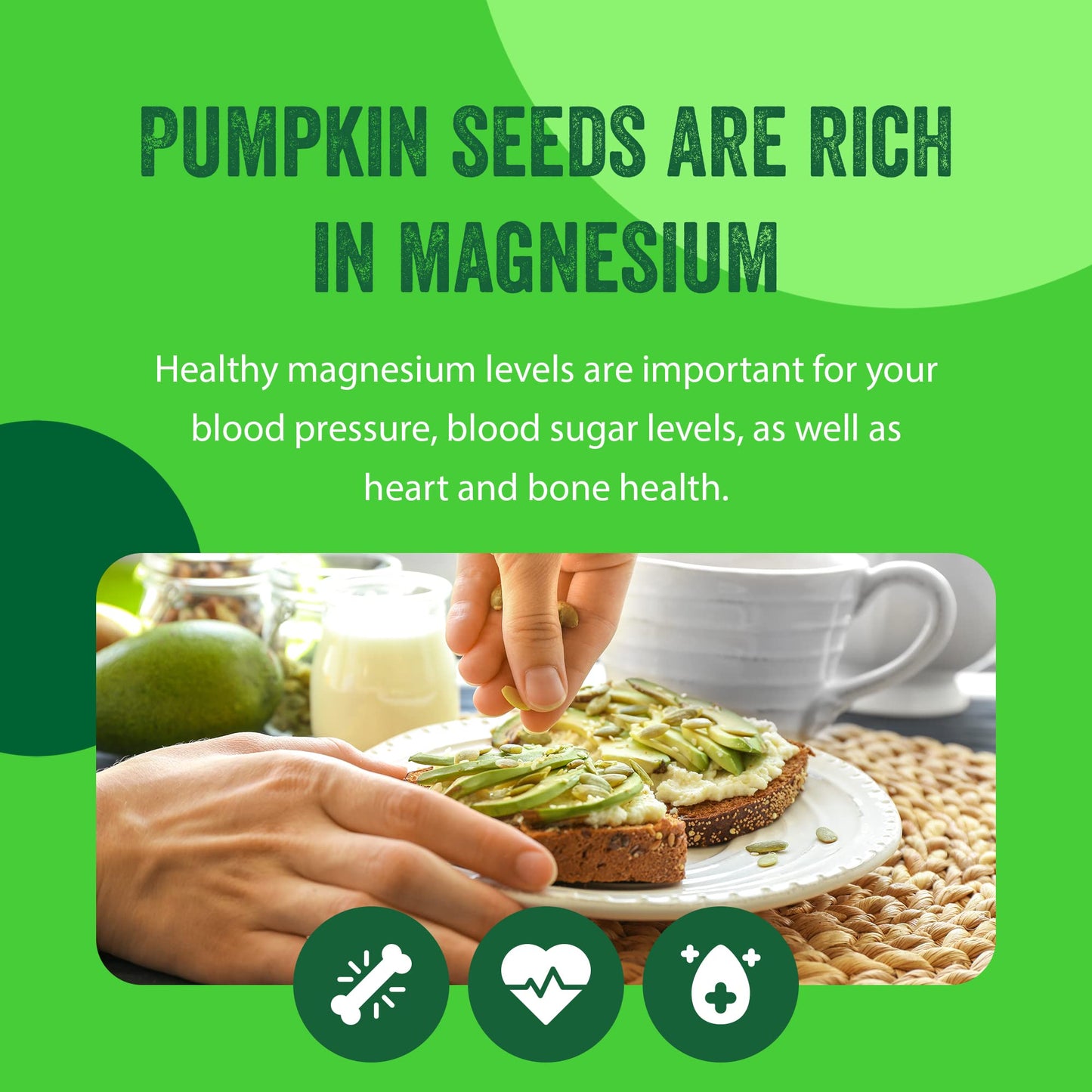 Raw Pumpkin Seeds (Papitas) 48 oz (3 lb) | No Preservatives | Batch Tested Gluten & Peanut Free | Non-GMO | NO PPO | 100% Natural | Resealable Bag | BULK Size | Healthy | enhanced Grade