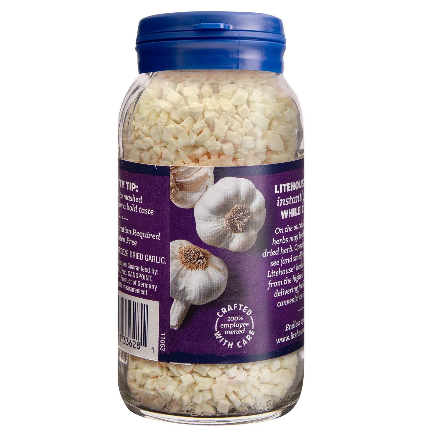 Litehouse Freeze Dried Garlic - Substitute for Fresh Garlic - 1.58 Ounce, 3-Pack, Non-GMO, Gluten-Free