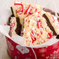 Crushed Peppermint Candy Pieces  Red & White  Mint Flavored Bits for Baking  Toppings  Decorating  and Holiday   12 Oz in Reusable Jar