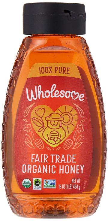 Wholesome Fair Trade Organic Honey, 454 Gm, 16 Ounces (Pack Of 6)