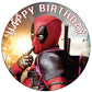 7.5 Inch Edible Cake Toppers - Red And Black Masked Themed Birthday Party Collection Of Edible Cake Decorations