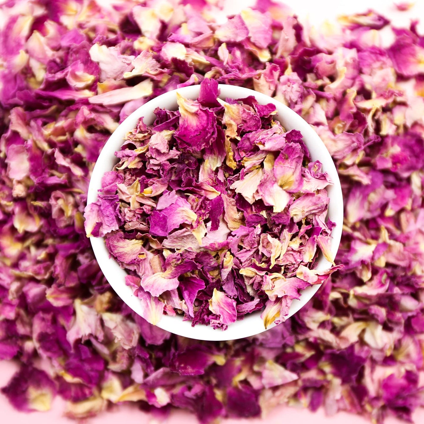 TEARELAE Dried Rose Petals - Edible Flowers for Tisanes, Baking, Crafts - 1.3oz