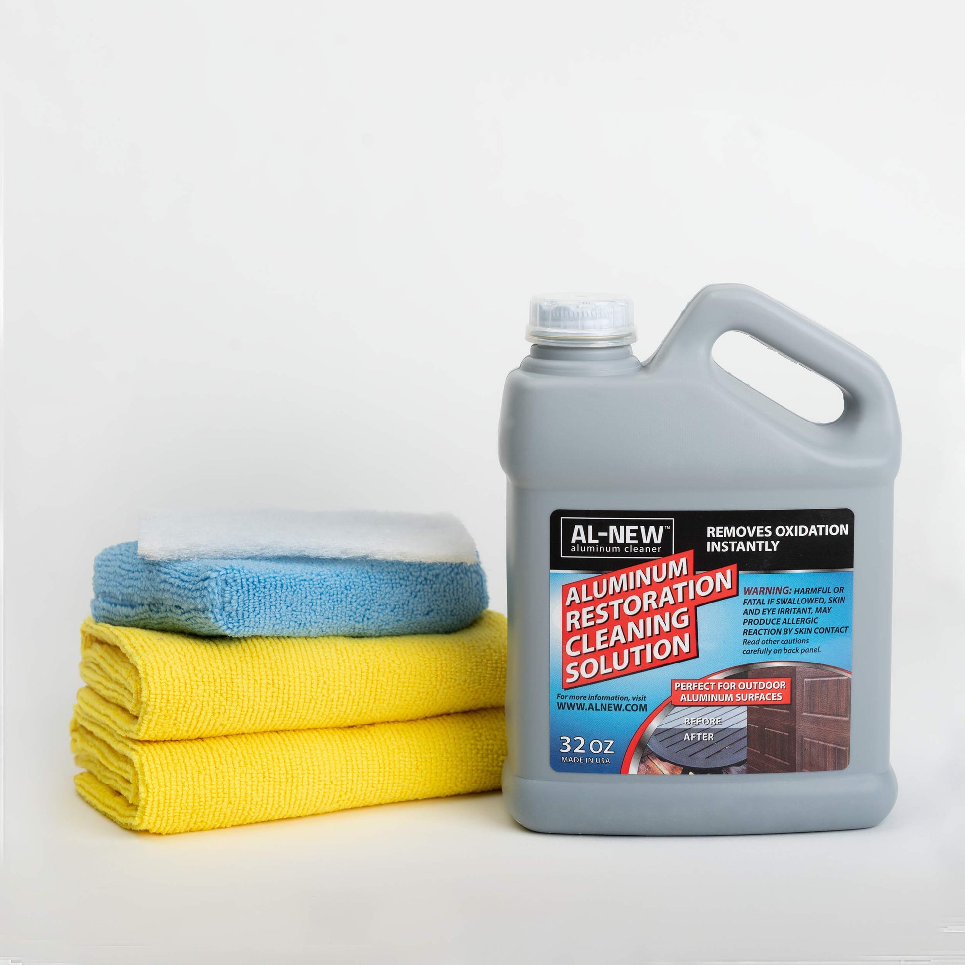 Al-New Aluminum Restoration Cleaning Solution  Clean & Restore Patio Furniture, Stainless Steel, And Other Household Metal Surfa