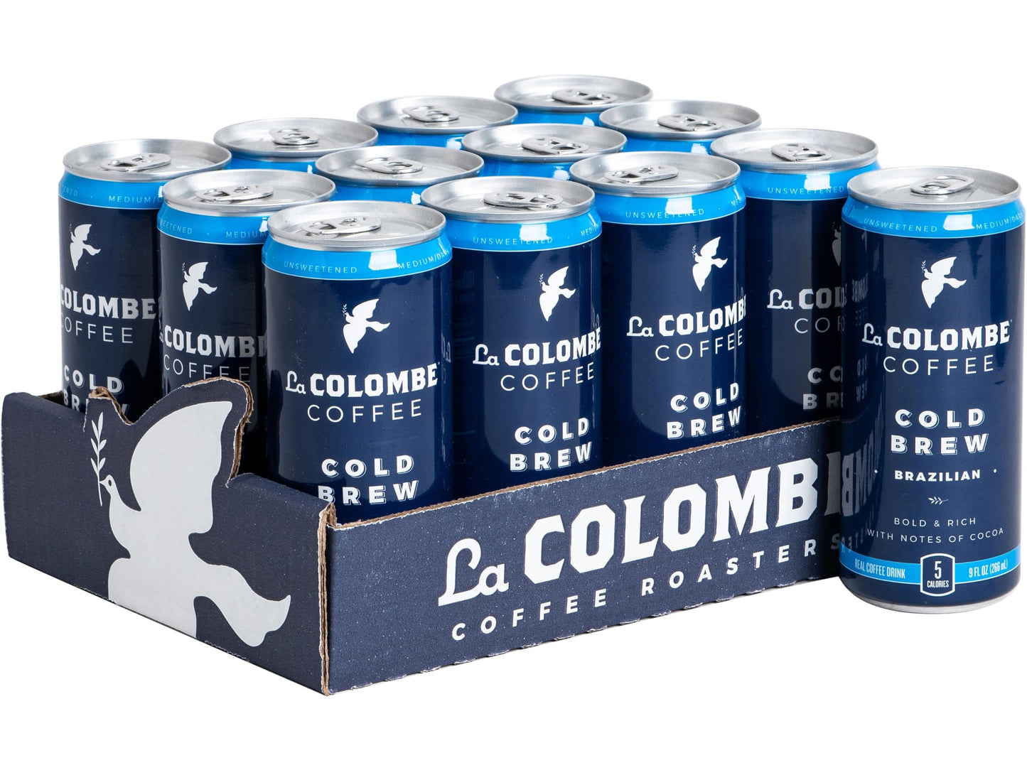 La Colombe Cold Brew Coffee - 100% Arabica, Bold & Rich - 9 Fl Oz (Pack of 12) - Black, Model LCT00004