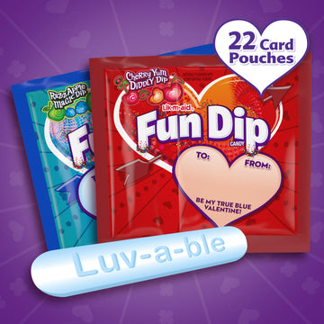 Fun Dip Valentines Day Candy, Friendship Exchange, 22 Count Box