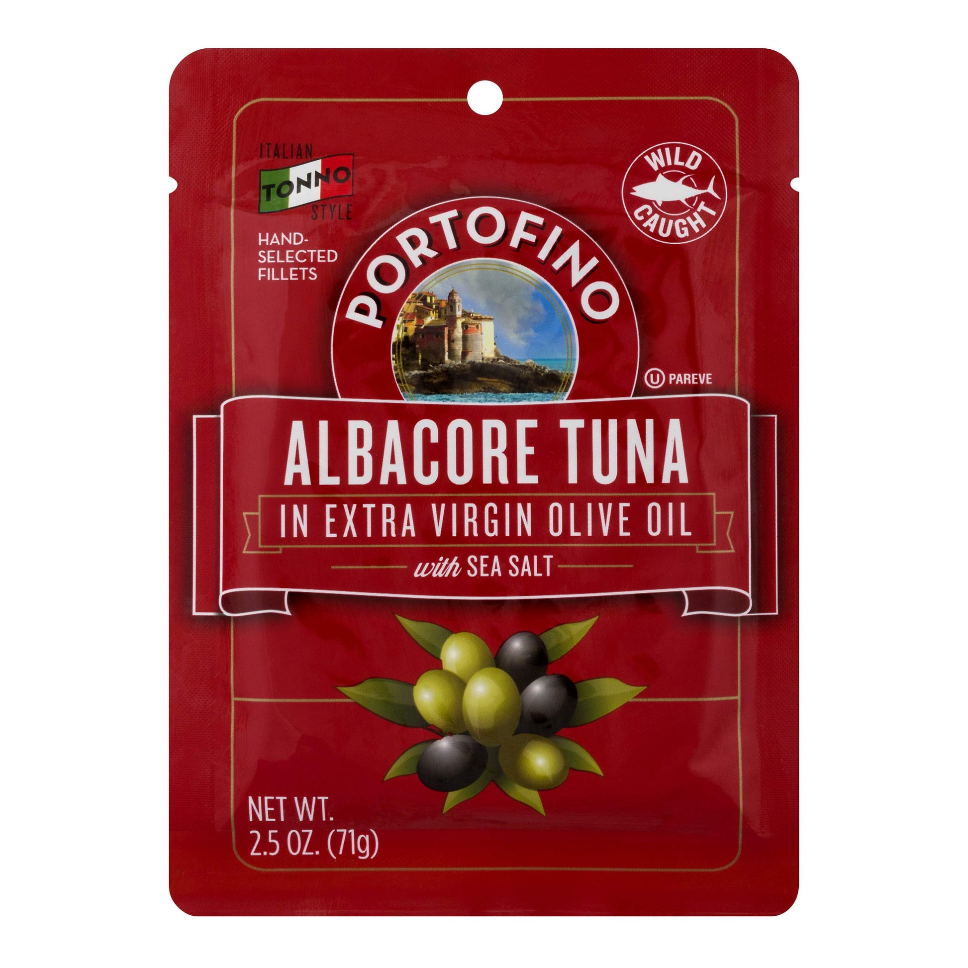 Portofino Albacore Tuna In Extra Virgin Olive Oil With Sea Salt, 2.5 Oz, Pack Of 12