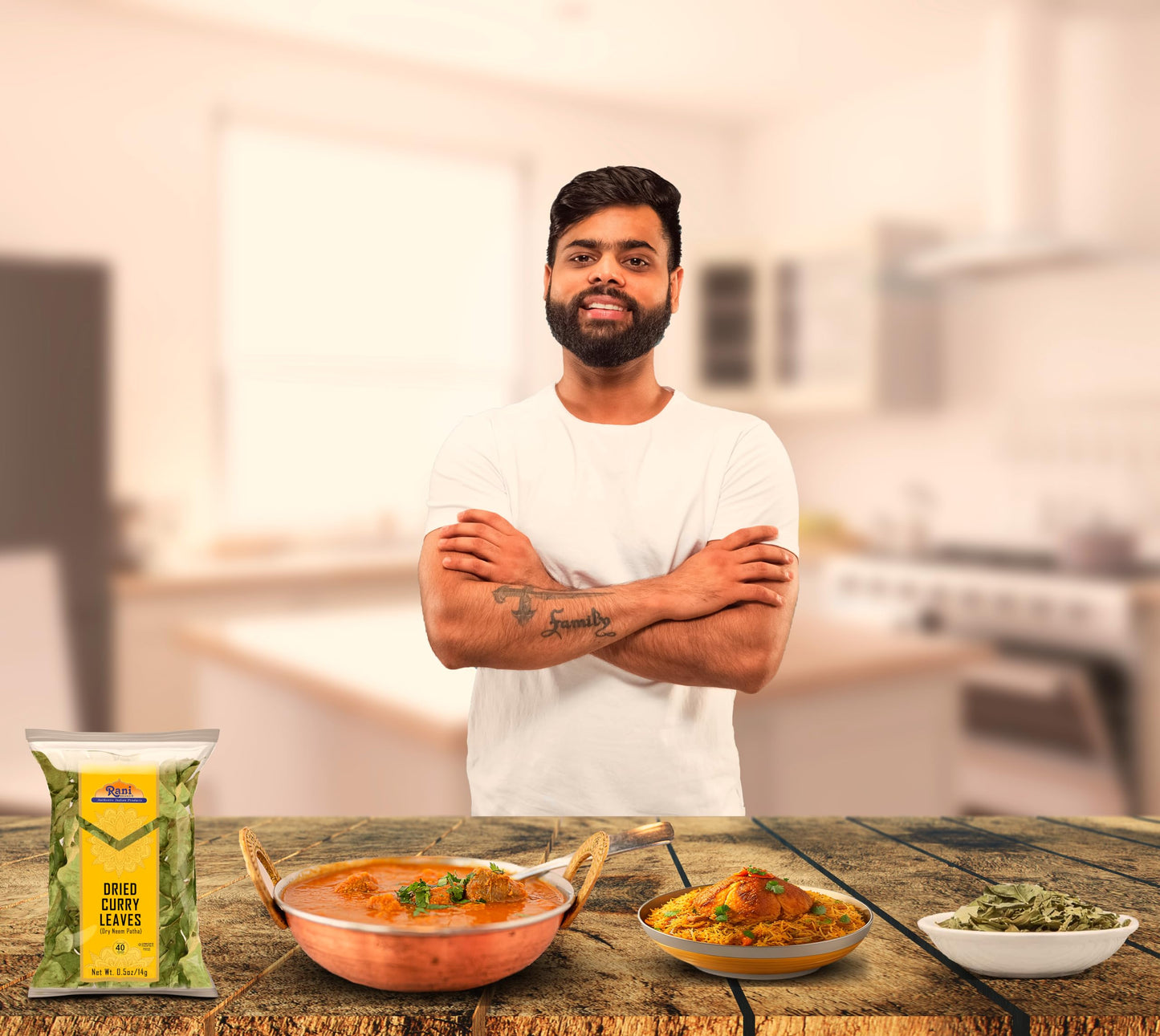 Rani Dried Curry Whole Leaves (Kari Neem Patha) Indian Spice 0.5Oz (14G) ~ Non-Irradiated | All Natural | Vegan | Gluten Friendly | Non-Gmo | Product Of Usa