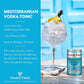 Fever-Tree Mediterranean Tonic Water - Premium Mixer - Naturally Sourced - 5.07 fl oz Cans - Pack of 8