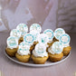 60 Pcs Edible Baby Shower Cupcake Toppers Woodland Jungle Leaf Love Welcome Baby Cupcake Picks Edible Oh Baby Cake Decorations F