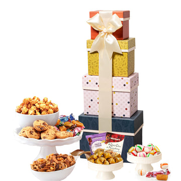 Broadway Basketeers Gourmet Gift Basket, Chocolate Valentines Day Baskets, College, Food Delivery For Women, Birthdays, Appreciation, Thank You, Get Well Soon, Sympathy, Care Package