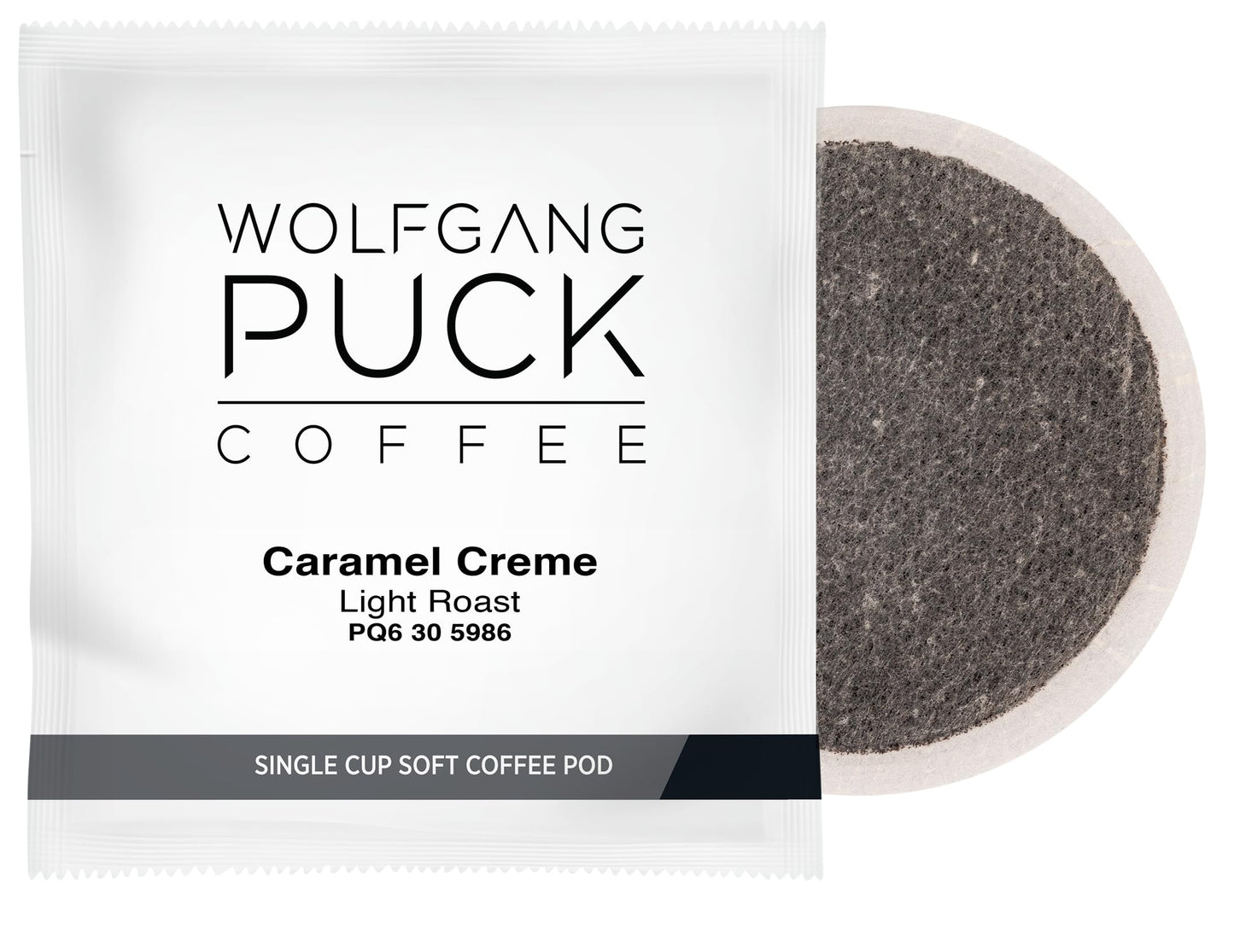 Wolfgang Puck Coffee Soft Pods, Caramel Cream, 18 Count, Pack of 6
