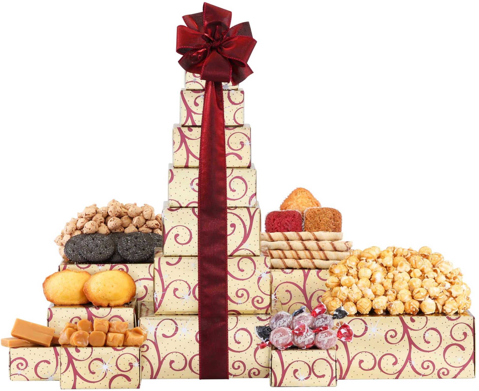 Wine Country Gift Baskets Tower of Sweets Gift Tower, Assorted, 2 Pound (Pack of 1), Model 540