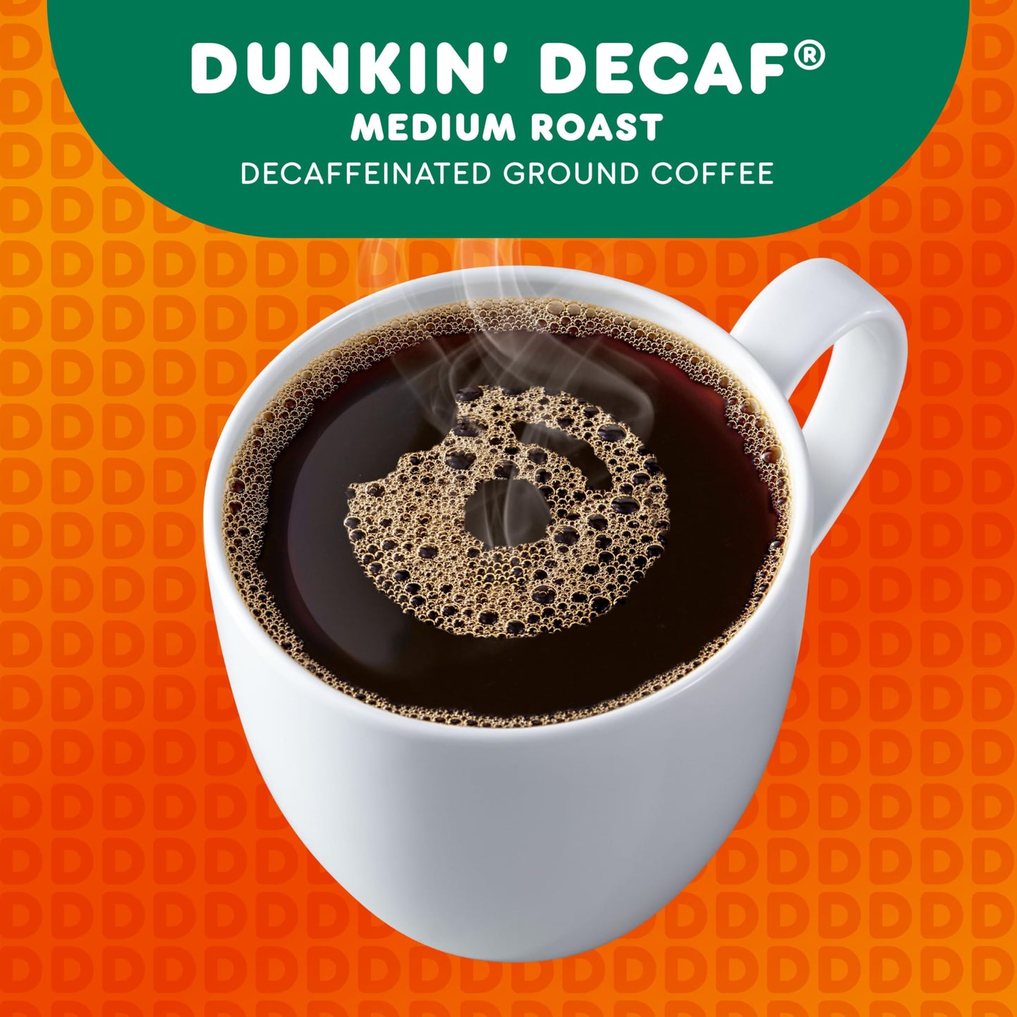 Dunkin Decaf Medium Roast Ground Coffee - 18 Ounce (Pack of 6)