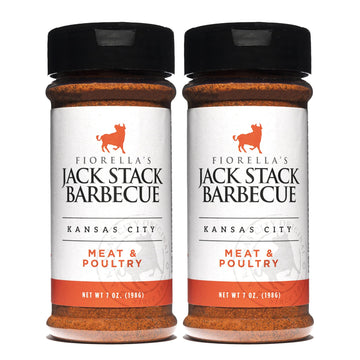 Fiorellas Jack Stack Barbecue Meat & Poultry Rub - 7oz Pack of 2 - Plastic