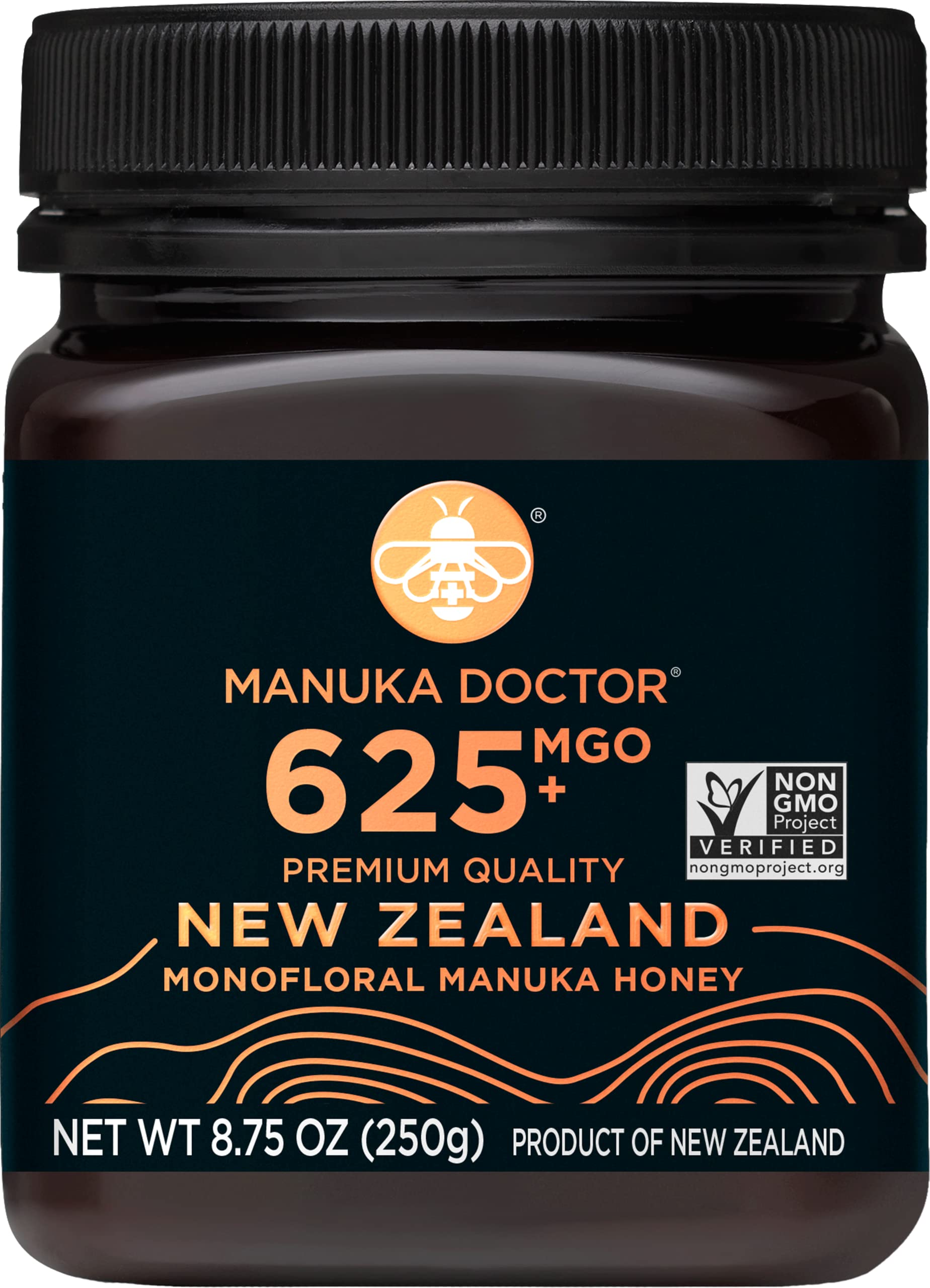 Manuka Doctor Manuka Honey MGO 625+ Raw Non-GMO 8.75 oz Monofloral Honey, 100% Pure New Zealand Honey, Model MD348US