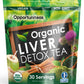 Opportuniteas Organic Liver Detox Tea Powder - Matcha, Milk Thistle, Spirulina - 2.6 oz - Green