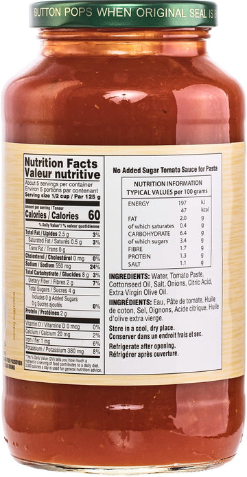 Gefen No Sugar Added Marinara Sauce, 24 Oz (4 Pack) | Nsa Pasta Sauce | Made With Evoo | Rich Flavor Pizza Sauce | Kosher