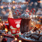 4Es Novelty 50 Packs Snowman Soup Mini Marshmallow Packets  Vanilla Flavored  14 Marshmallows in Each Bag  Bulk Individually Wrapped Christmas Marshmallows For Hot Chocolate Bar Supplies Party