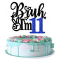 Rsstarxi Cake Topper, 11th Birthday Decoration, Blue, Model XM1222-11