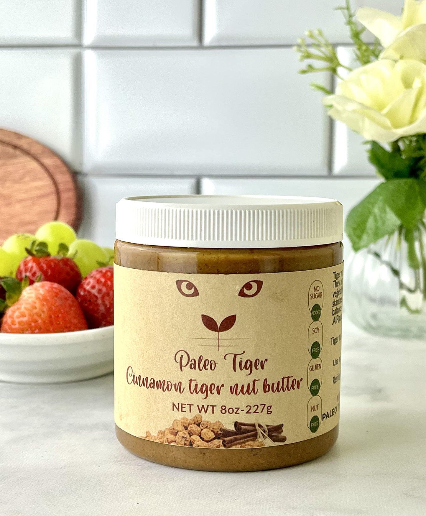 Paleo Tiger Cinnamon Tiger Nut Butter, Nut Free, AIP & Paleo Compliant, 8 Ounces