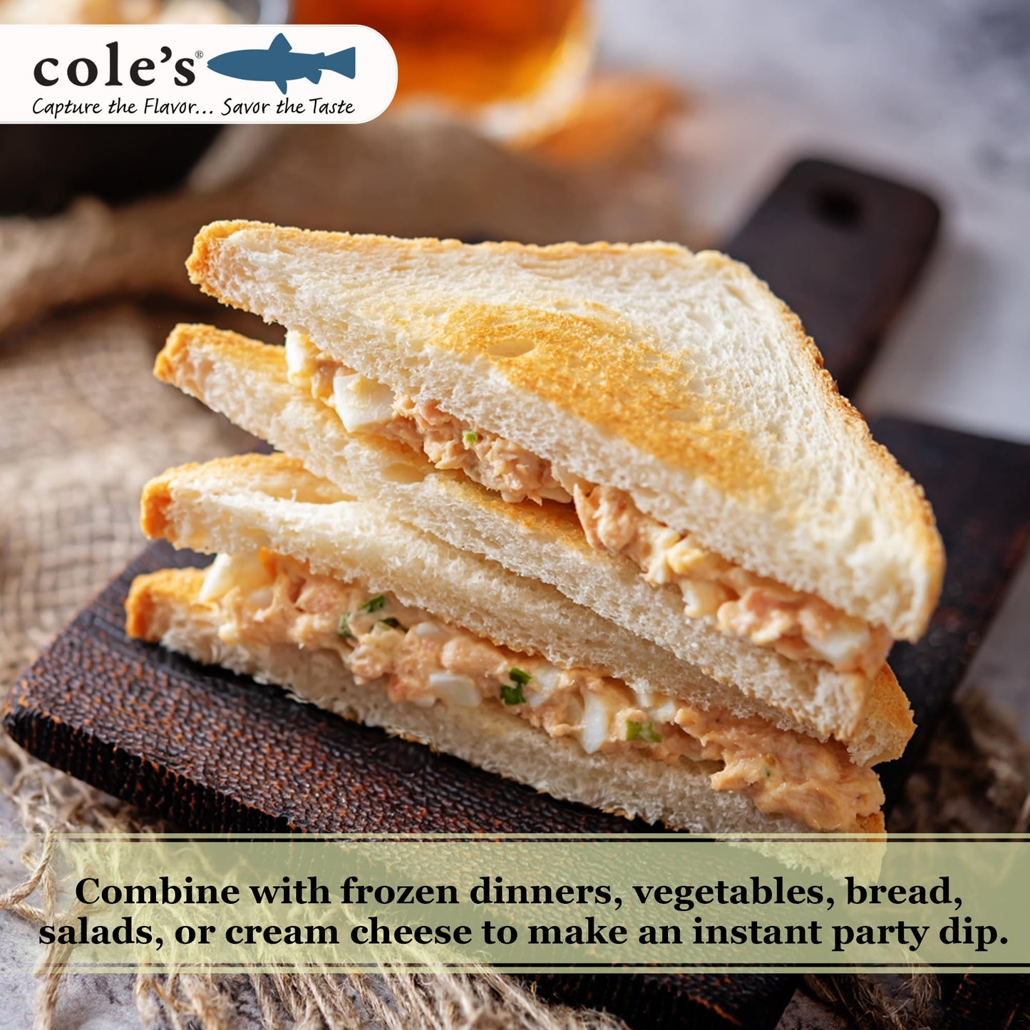 Coles Smoked Salmon Fillet with Lemon & Dill in Olive Oil, 3.2 oz, Pack of 10, 13g Protein