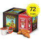 Cafe Don Pedro Breakfast Blend Low Acid Coffee Pods, Medium Roast, 72 K-Cups, 100% Arabica, Smooth and Bold Flavor