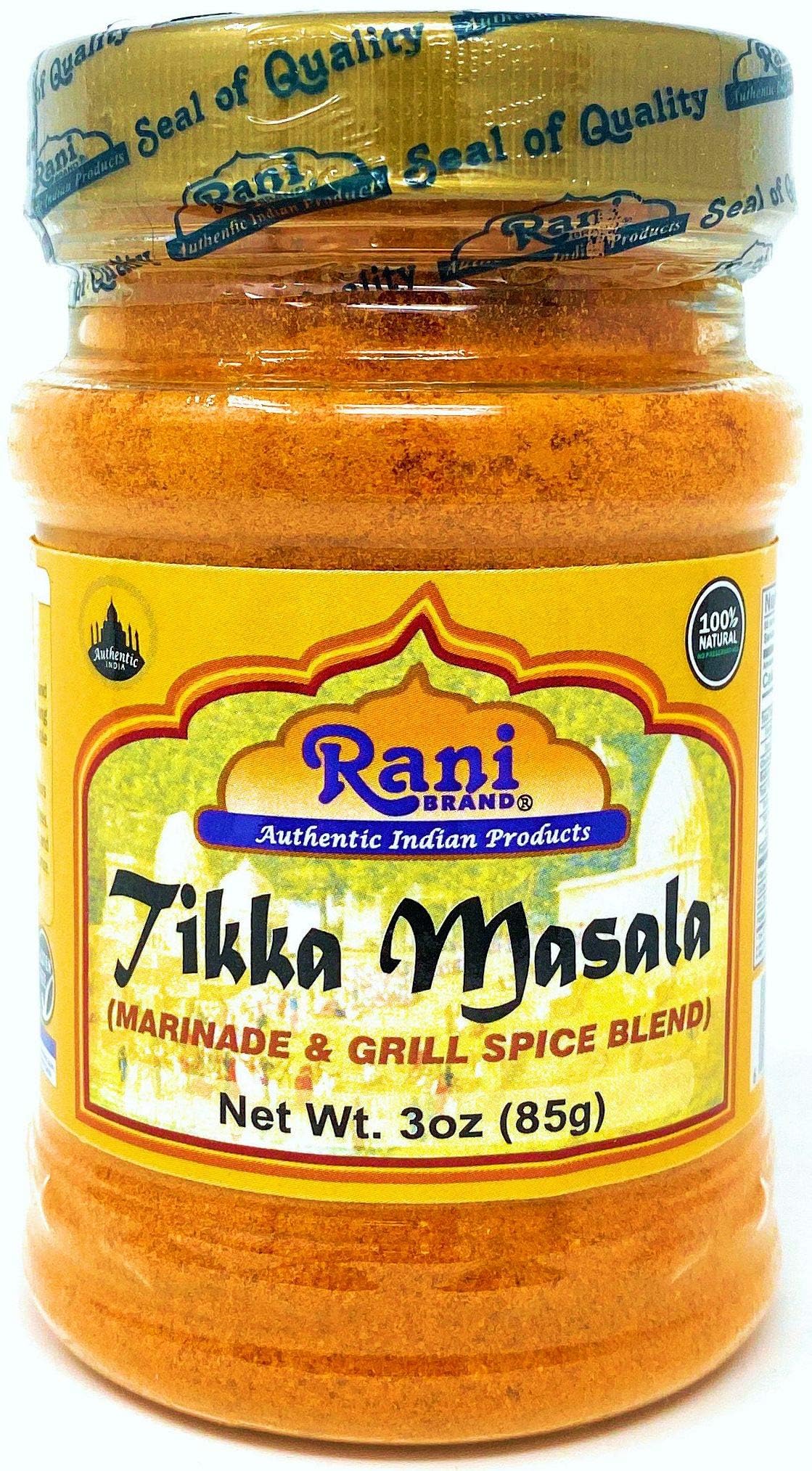 Rani Tikka Masala Indian 7-Spice Blend 3Oz (85G) Pet Jar, Pack Of 12 ~ All Natural | Salt-Free | Vegan | No Colors | Gluten Frie