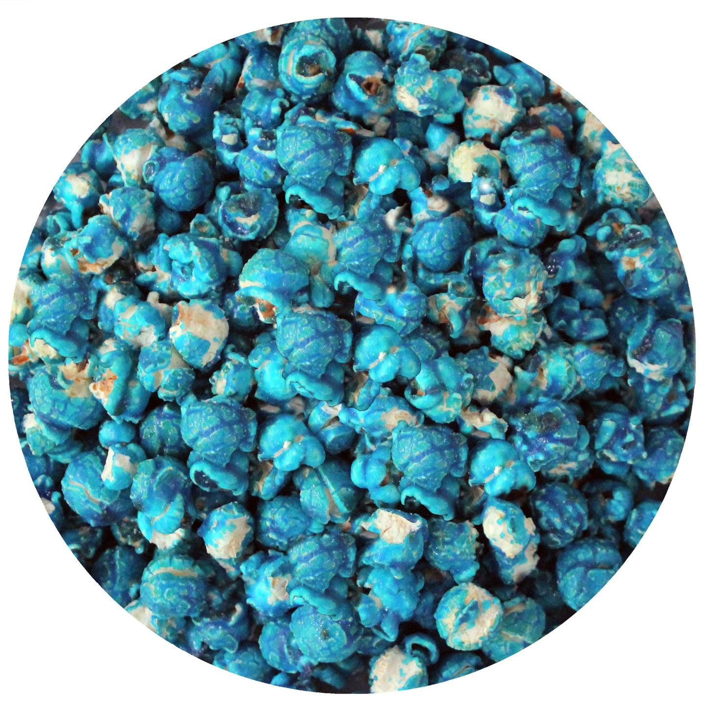 Turquoise Popcorn Bucket With Scoop, 20 Ounce, Blue Raspberry Flavored Popcorn Tub, Fresh Gourmet Popcorn, The Hampton Popcorn &