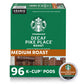 Starbucks K-Cup Coffee Pods, Medium Roast Decaf Pike Place, 24 Count (Pack of 4), 100% Arabica, Model 011068092