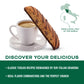 Nonni's Espresso Chocolate Chip Biscotti - 6-Pack (41.28 oz) Individually Wrapped Italian Cookies with Dark Chocolate - Kosher