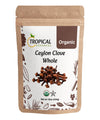 Tropical Goodness Pure Ceylon Clove Whole, Organic Whole Cloves, USDA & Kosher Certified, Premium Grade, 16 oz, Non-GMO, Gluten-