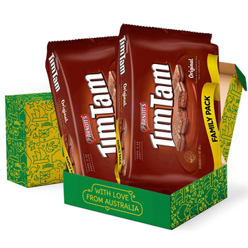 Tim Tam Original Family (2 Pack) - Australian Biscuits Snacks Includes 40 Pieces - Gift Box - Shipped From Australia